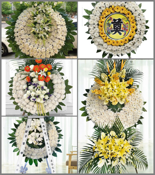 广东江门市鹤山市龙口镇三凤村花圈速递